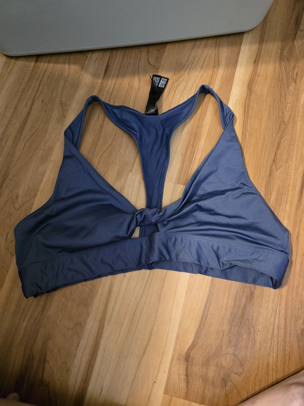 PINK Victoria's Secret Slate Blue Racerback Knot Bralette